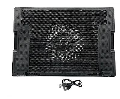 Adnet Laptop Cooling Pad AD-21,1 Fan Cooling Pad  (Black)