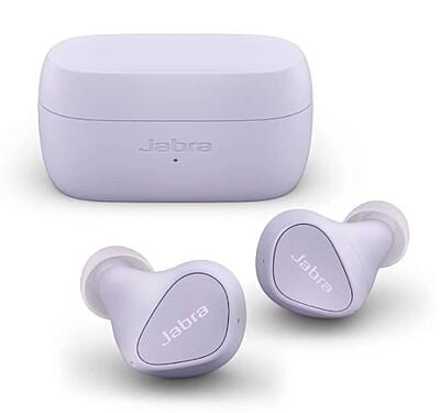 Jabra Elite 3 in Ear True Wireless Earbuds – Noise Isolating with 4 Built-in Microphones for Clear Calls (Lilac)