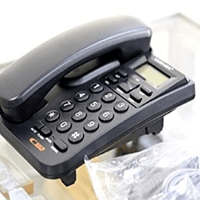 ORIENTAL KX-T1555CID CORDED TELEPHONE LAND LINE PHONE WITH CALLER ID PHONE (Black)