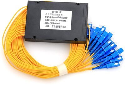 PLC Fiber Optic Splitter in ABS Box 1*16
