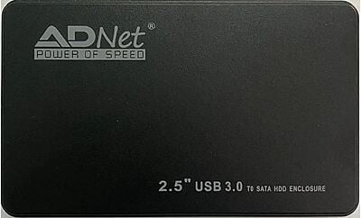 ADNET 2.5" USB 3.0 AD 993 EXTERNAL SATA HARD DISK DRIVE ENCLOSURE CASING HDD CASE