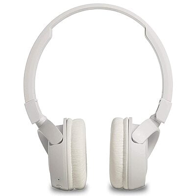 JBL T450BT by Harman, Wireless On Ear Headphones with Mic (White