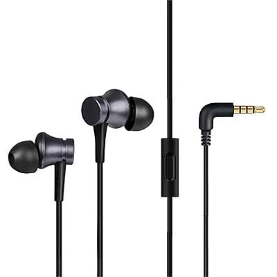Xiaomi Mi Wired in Ear Earphones with Mic Basic with Ultra Deep Bass  (Black)