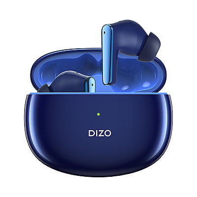 DIZO Buds Z Pro, with Active Noise Cancellation(ANC) (by realme Techlife) Bluetooth Headset (Blue)