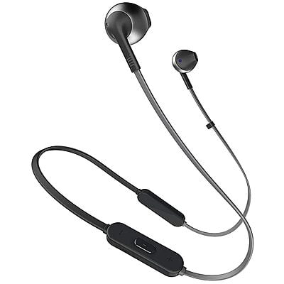 JBL T205BT by Harman Wireless Bluetooth in Ear Neckband Headphones with Mic (Black)