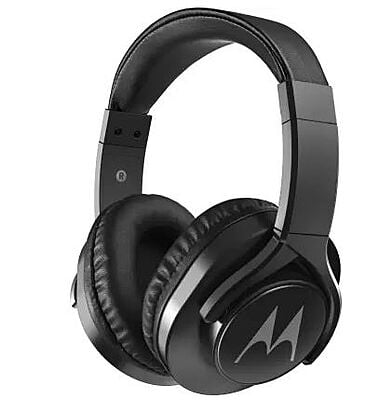 MOTOROLA Pulse 3 Max with Google Assistant Wired Headset  (Black, On the Ear)
