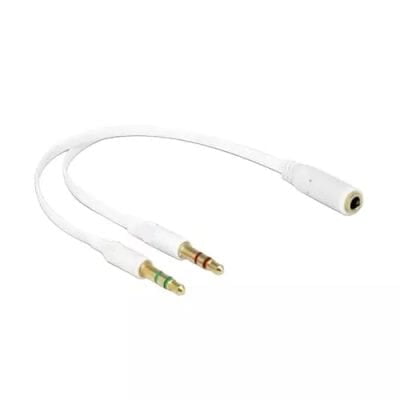mm Headphone Splitter for Computer Male to Female Headphone  Mic Audio