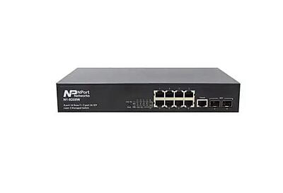 NPORT N1-9208W is a High-performance L2 Managed Gigabit Switch.8 -Port 10/100/1000Mbps