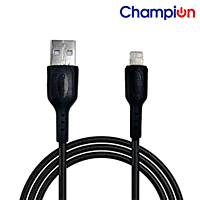 Champion iPhone  3Amp 1Mtr PVC Data Cable Black (Series-C)