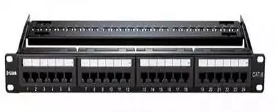 Cat6 UTP 24 Port Loaded Patch Panel
