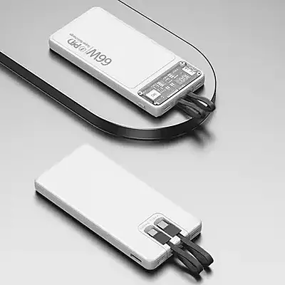 Champion 10000 mAh 22.5 W Compact  Size Power Bank  (White, Lithium Polymer, Fast Charging, Power Delivery 3.0, Quick Charge 3.0 for Mobile)