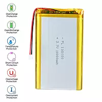 3.7V 10000mAh Lithium Polymer Battery Single Cell