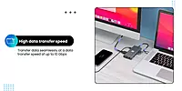 Portronics Mport 11C 11-in-1 Multiport USB Type C HUB with Type C Charging, 100MBPS Speed SD Card, VGA Port, 100W Max Output for MacBook Pro Portronics Mport 11C 11-in-1 Multiport USB Type C HUB with Type C Charging, 100MBPS Speed SD Card, VGA Port, 100W Max Output for MacBook Pro