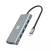 Portronics Mport 11C 11-in-1 Multiport USB Type C HUB with Type C Charging, 100MBPS Speed SD Card, VGA Port, 100W Max Output for MacBook Pro Portronics Mport 11C 11-in-1 Multiport USB Type C HUB with Type C Charging, 100MBPS Speed SD Card, VGA Port, 100W Max Output for MacBook Pro