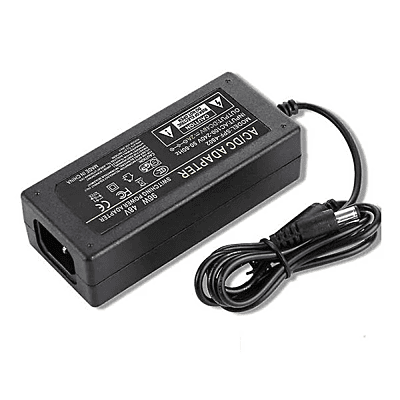 DC Power Adapter with (2.5mm x 5.5mm) Pin , 2 in 1 Basic Charger For Router, Set Top Box, DTH, CCTV Cameras ,LED Strip , Broadband , NVR (Black)