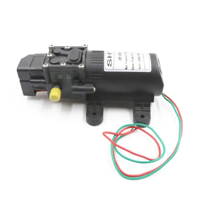 13V Diaphragm Water Sprayer Motor Pump | Single Phase Electric | Durable Metal/Plastic Build | Black