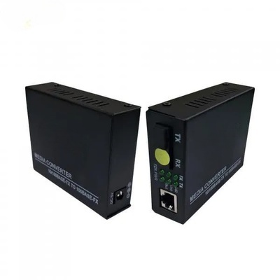 Media Converter Fast Ethernet 10/100Mbps RJ45 Port to 100Base-FX Single-Mode Fiber SMSF up to 20 Kms With Pair Media Converter Fast Ethernet 10/100Mbps RJ45 Port to 100Base-FX Single-Mode Fiber SMSF up to 20 Kms With Pair