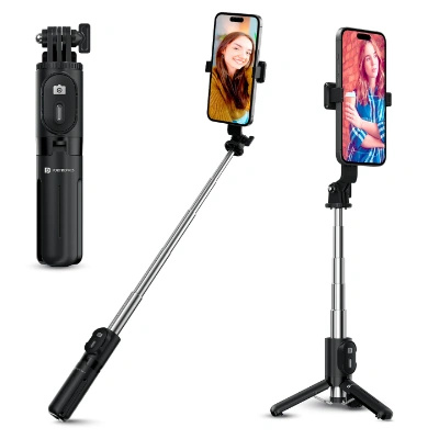 Digitek  Dtr-210Ss  Portable Selfie Stick With Wireless Remote And 3 Legs Tripod Base
