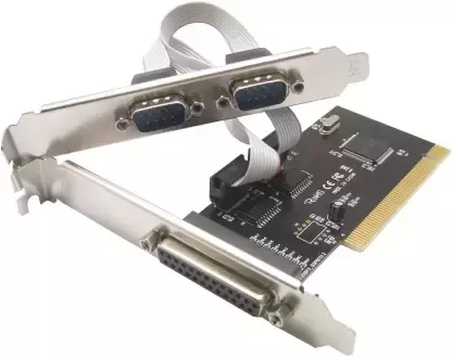 PCI 2 x DB9 (Serial, RS232) & 1 x DB25 (LPT1 Parallel) Ports PCI Card with Chipset Network Interface Card (Black) PCI 2 x DB9 (Serial, RS232) & 1 x DB25 (LPT1 Parallel) Ports PCI Card with Chipset Network Interface Card (Black)