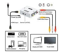 HDMI2AV Up Scaler 1080P HDMI to AV Composite Video Audio Converter Adapter