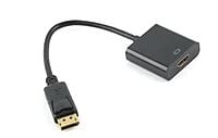 DisplayPort (DP) Male to HDMI Female Adapter 1080 @ 60Hz Converter for PC/Laptop/Projector/HDTV