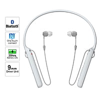 Sony WI-C400 Wireless Bluetooth in-Ear Neck Band with 20 Hours Battery (White)