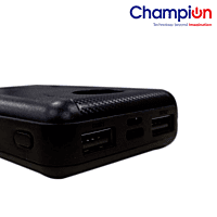 Champion Power Bank Champ 106 Capacity 10000 mAh Black (BIS Certified)