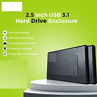 SATA HDD/SSD Enclosure USB 3.1 2.5" (6.3cm) with Type-C OTG Cable – High-Speed External Hard Drive Case SATA HDD/SSD Enclosure USB 3.1 2.5" (6.3cm) with Type-C OTG Cable – High-Speed External Hard Drive Case