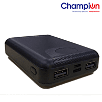 Champion Power Bank Champ 106 Capacity 10000 mAh Black (BIS Certified)