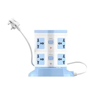 Portronics Power Plate 9 with 3 USB Ports + 8 Power Sockets Power Converter, 2500W Power Output, 2.1A USB Charging Port, 3M Cord Length (Blue) Portronics Power Plate 9 with 3 USB Ports + 8 Power Sockets Power Converter, 2500W Power Output, 2.1A USB Charging Port, 3M Cord Length (Blue)