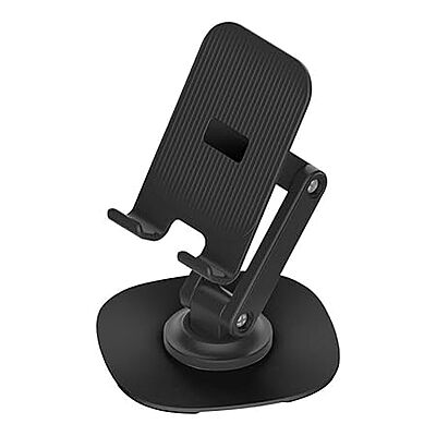 Consistent EDGE 360° Rotatable Phone Stand – Adjustable, Foldable, Desk Mount Holder for Mobile & Tablets