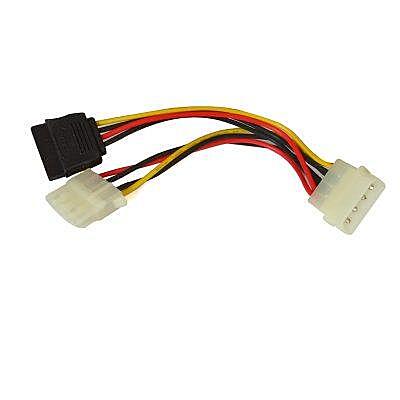 SATA Power Y Splitter Cable – 1 Female to 2 Male 15-Pin for HDD/SSD/ODD