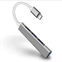 4-Port USB Hub with USB 3.1 Type-C & USB 3.0 Combo Plug | High-Speed Data Transfer for Laptops, PCs, and More 4-Port USB Hub with USB 3.1 Type-C & USB 3.0 Combo Plug | High-Speed Data Transfer for Laptops, PCs, and More