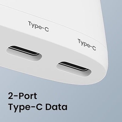 Portronics Mport 41 USB C Hub (4-in-1) with Ethernet (1000 Mbps Gigabit Internet), 2-Ports Type-C Data, USB 3.0 Port, Multiport 10/100/1000 Mbps RJ45 LAN Adapter for Laptop, PC, Mac & Desktop (White) Portronics Mport 41 USB C Hub (4-in-1) with Ethernet (1000 Mbps Gigabit Internet), 2-Ports Type-C Data, USB 3.0 Port, Multiport 10/100/1000 Mbps RJ45 LAN Adapter for Laptop, PC, Mac & Desktop (White)