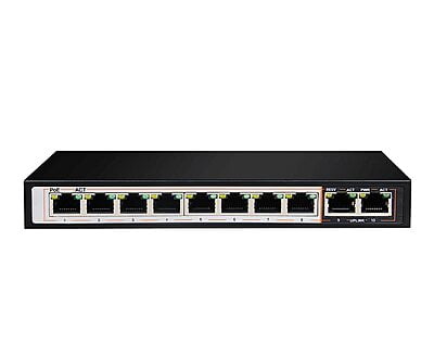 D-Link DGS-F1010P-E 8 Port Unmanaged Gigabit POE Switch