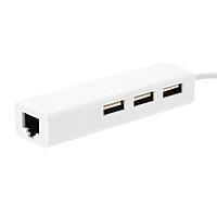 Macbook Fast Ethernet Adapter USB 2.0 Type-C 3 Port HUB RJ45 100Mbps for MacBook