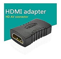 HDMI Extender Female to Female Coupler Adapter for HDTV, TV Stick Chromecast, Laptop PC, Projector -Black