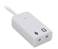 USB To 3.5mm Mic and Headphone Jack Stereo Headset Audio Adapter USB Sound Card 7.1