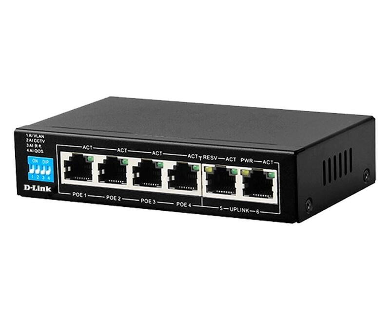 D-Link Unmanaged PoE Switch DES-F1006P-E D-Link Unmanaged PoE Switch DES-F1006P-E