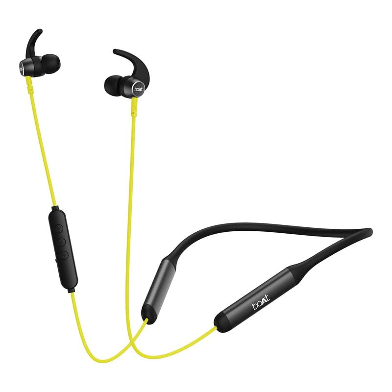 boAt Rockerz 330 Pro Bluetooth Neckband with 60HRS Playtime(Blazing Yellow)
