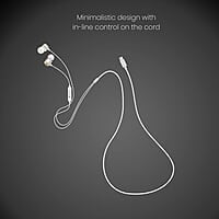 Portronics Conch 20 in Ear Wired Earphone with Type-C Jack, Powerful Audio, Built-in Microphone, Tangle Resistant Cable Portronics Conch 20 in Ear Wired Earphone with Type-C Jack, Powerful Audio, Built-in Microphone, Tangle Resistant Cable