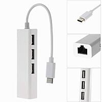 Macbook Fast Ethernet Adapter USB 2.0 Type-C 3 Port HUB RJ45 100Mbps for MacBook Macbook Fast Ethernet Adapter USB 2.0 Type-C 3 Port HUB RJ45 100Mbps for MacBook