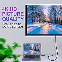 Prime Dock 8 in 1 Type-C to Multiport Adapter with 4K HDMI, RJ45 LAN, USB 3.0, Type-C cum PD, TF & Micro SD Card Reader Multiport Adapter Docking Station Prime Dock 8 in 1 Type-C to Multiport Adapter with 4K HDMI, RJ45 LAN, USB 3.0, Type-C cum PD, TF & Micro SD Card Reader Multiport Adapter Docking Station