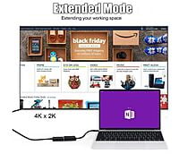 DisplayPort (DP) Male to HDMI Female Adapter 1080 @ 60Hz Converter for PC/Laptop/Projector/HDTV