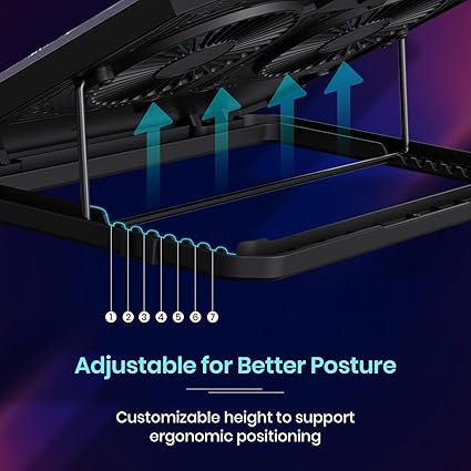 Portronics My Buddy Air 5 Laptop Cooling Pad with Dual Cooling Fans (Black) Portronics My Buddy Air 5 Laptop Cooling Pad with Dual Cooling Fans (Black)