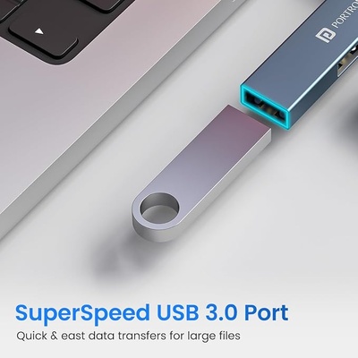 Portronics Mport Mino C High Speed 3-Port USB 2.0, Aluminium Alloy Body, USB Type-C (Grey) Portronics Mport Mino C High Speed 3-Port USB 2.0, Aluminium Alloy Body, USB Type-C (Grey)