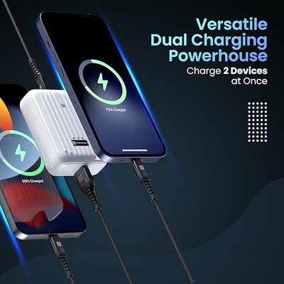 Portronics Zapcell 10k 10000mAh 22.5W Pocket Size Nano Powerbank with Compact & Light Weight Design,Type C PD Output/Input, USB-A Output,Power Delivery,Quick Charge for iPhone, Android,Other Devices Portronics Zapcell 10k 10000mAh 22.5W Pocket Size Nano Powerbank with Compact & Light Weight Design,Type C PD Output/Input, USB-A Output,Power Delivery,Quick Charge for iPhone, Android,Other Devices