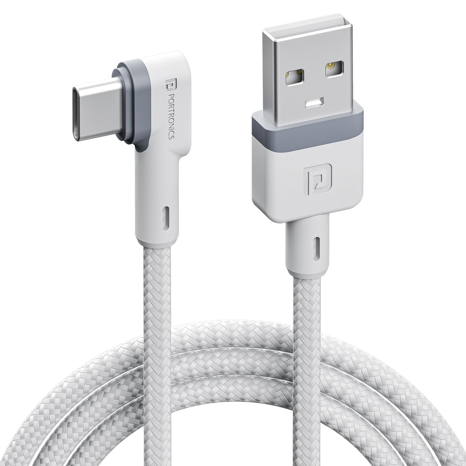 Portronics Konnect L Fast Charging 3A Type-C Cable 1.2Meter with Charge & Sync Function for All Type-C Devices Portronics Konnect L Fast Charging 3A Type-C Cable 1.2Meter with Charge & Sync Function for All Type-C Devices
