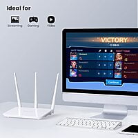 Tenda F3 300Mbps Wireless Wi-Fi Router (White, Single_Band Not a Modem, 300 megabits_per_Second)