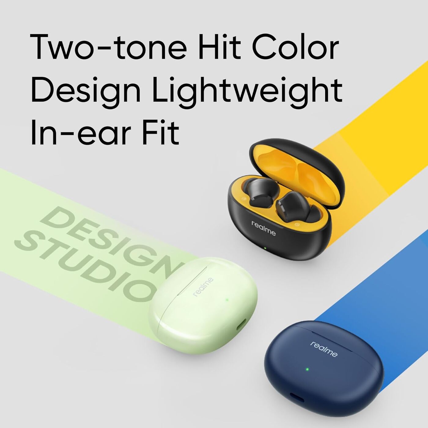 realme TechLife Buds T100 Bluetooth Truly Wireless in Ear Earbuds with mic, AI ENC for Calls, Google Fast Pair, 28 Hours Playback time (Black) realme TechLife Buds T100 Bluetooth Truly Wireless in Ear Earbuds with mic, AI ENC for Calls, Google Fast Pair, 28 Hours Playback time (Black)